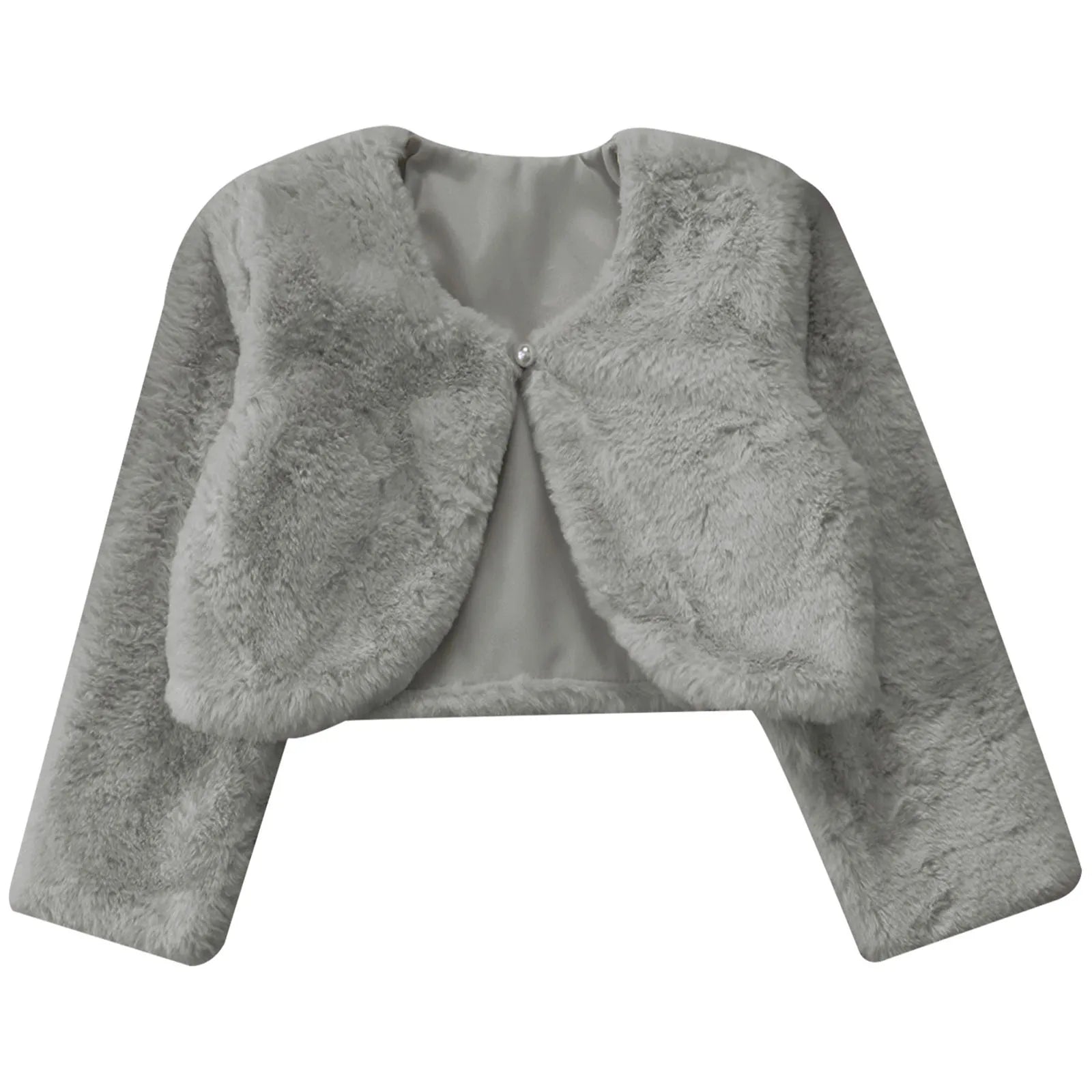 Girls' Faux-Fur Bolero Shrug