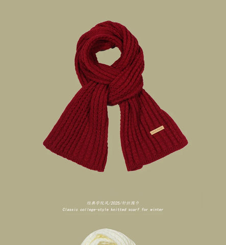 Chunky Rib-Knit Scarf
