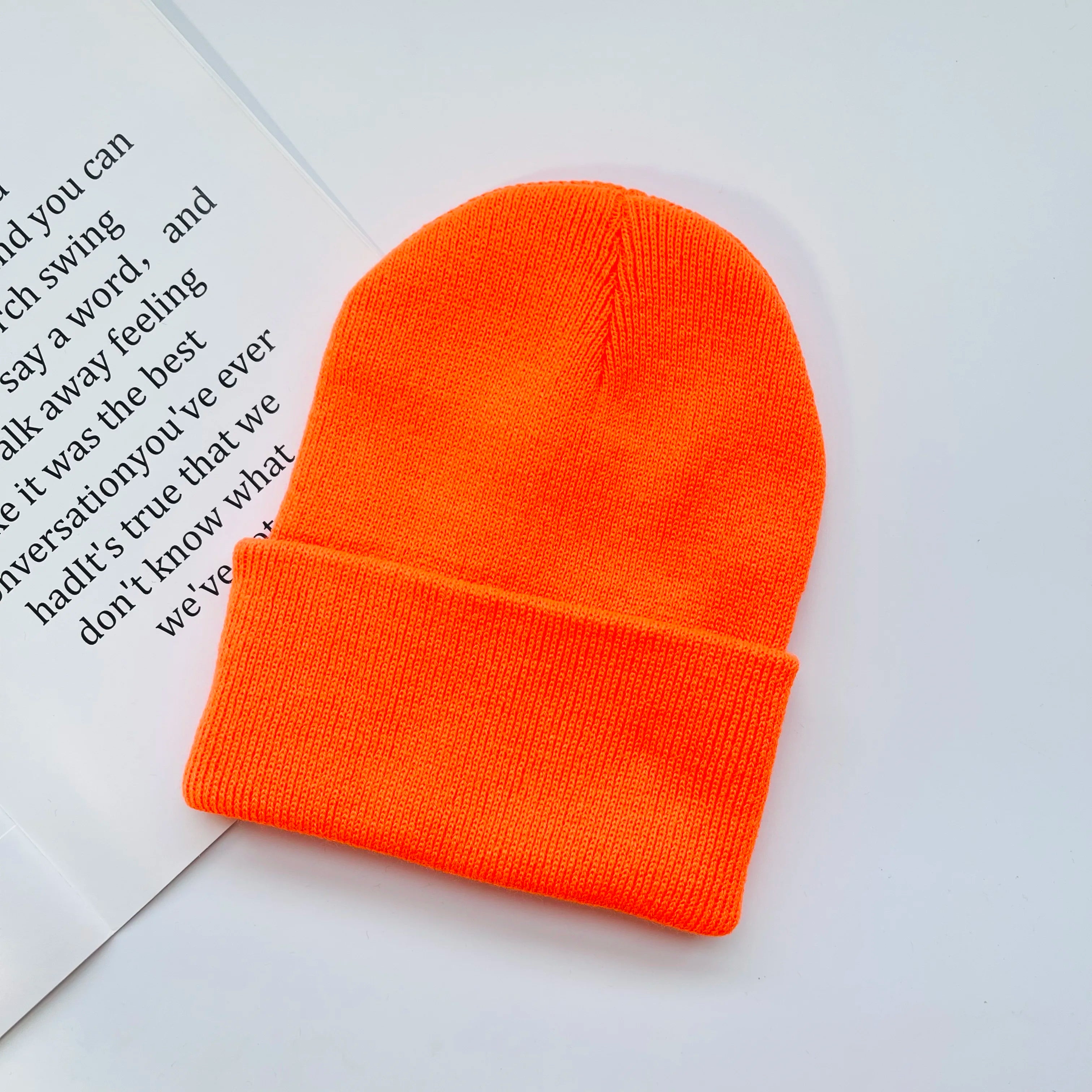 Rib-Knit Cuffed Beanie