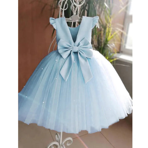 Tulle Party Dress with Big Back Bow