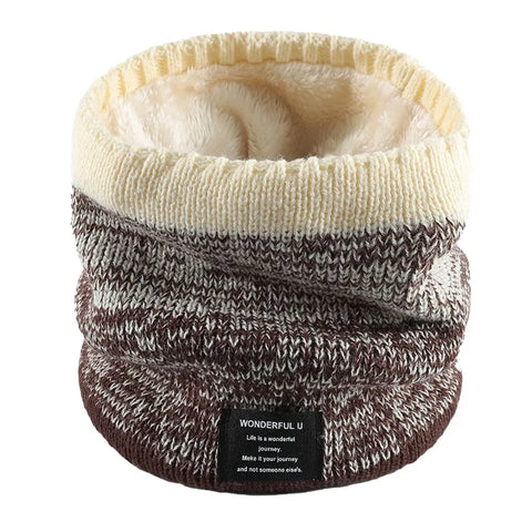 Fleece-Lined Knit Neck Warmer