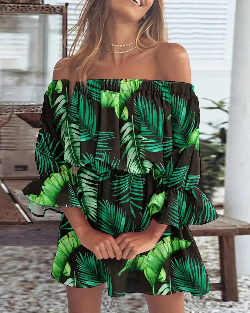 Off-Shoulder Floral Blouse