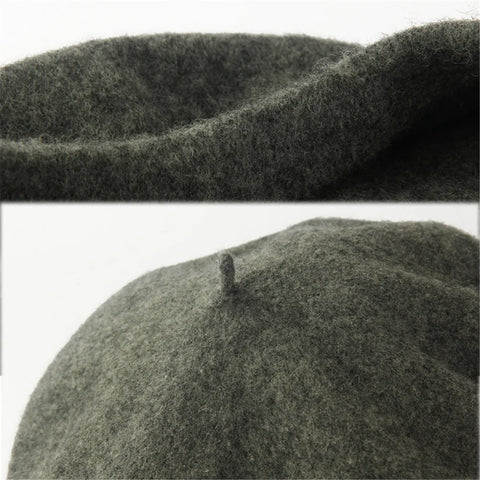 Wool-Blend French Beret