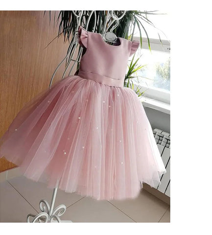 Tulle Party Dress with Big Back Bow
