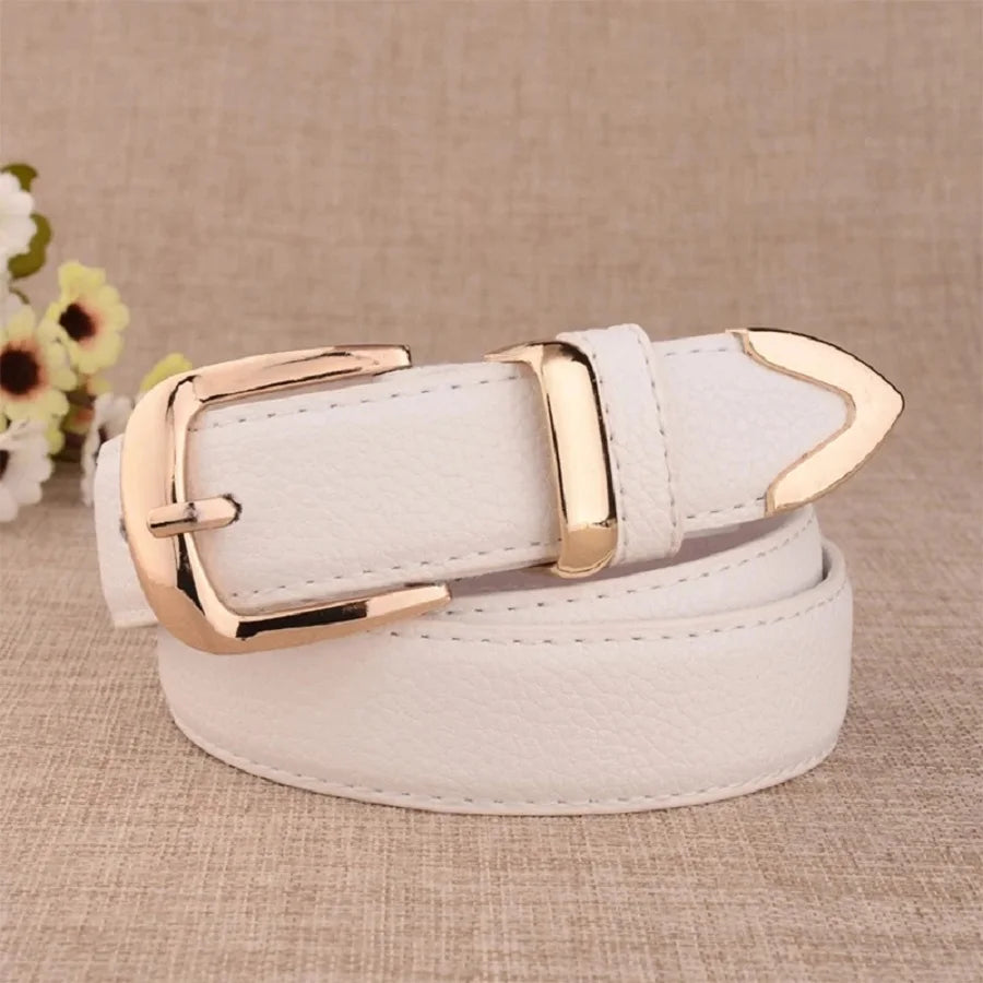 Classic Gold-Buckle Belt