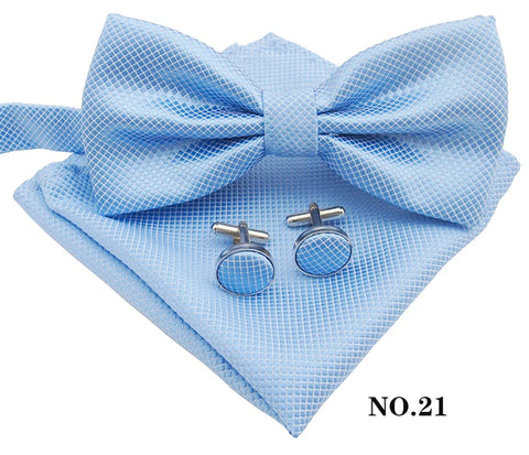 Bow Tie, Pocket Square & Cufflink Set