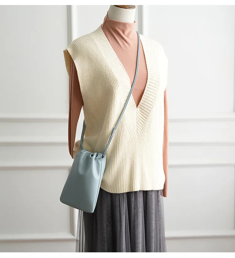 Mini Bucket Crossbody Bag