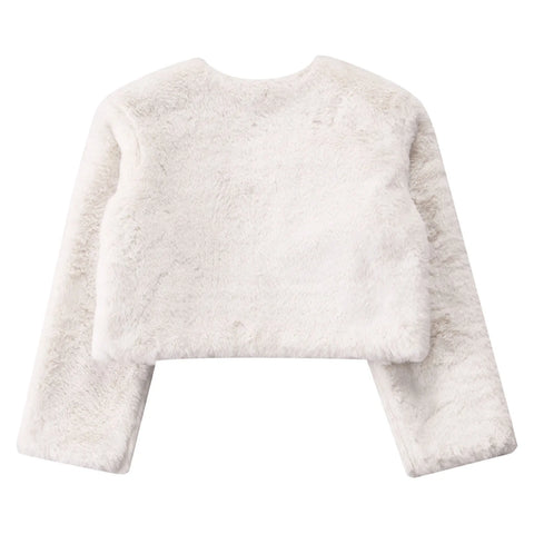 Girls' Faux-Fur Bolero Shrug