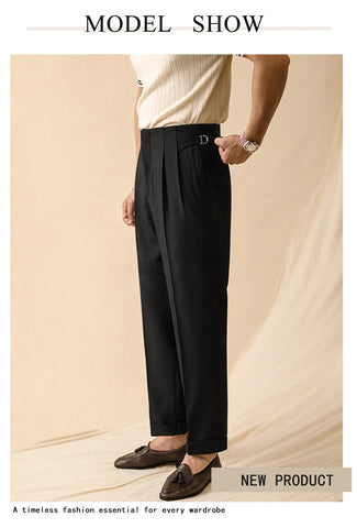 Relaxed Pleated Trousers