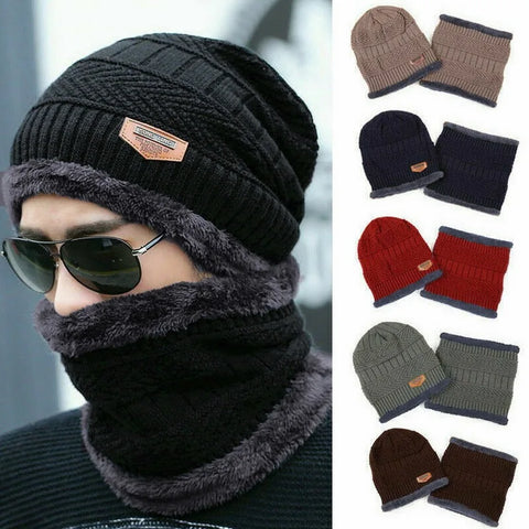 Fleece-Lined Knit Neck Warmer