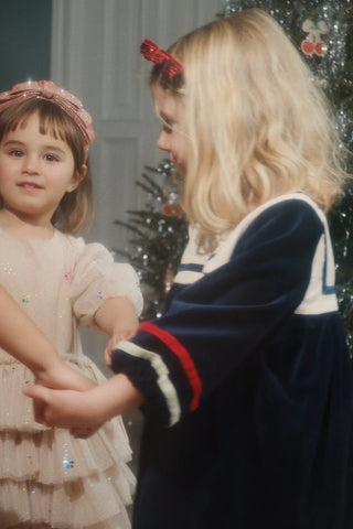 Girls' Velvet Holiday Party Dress