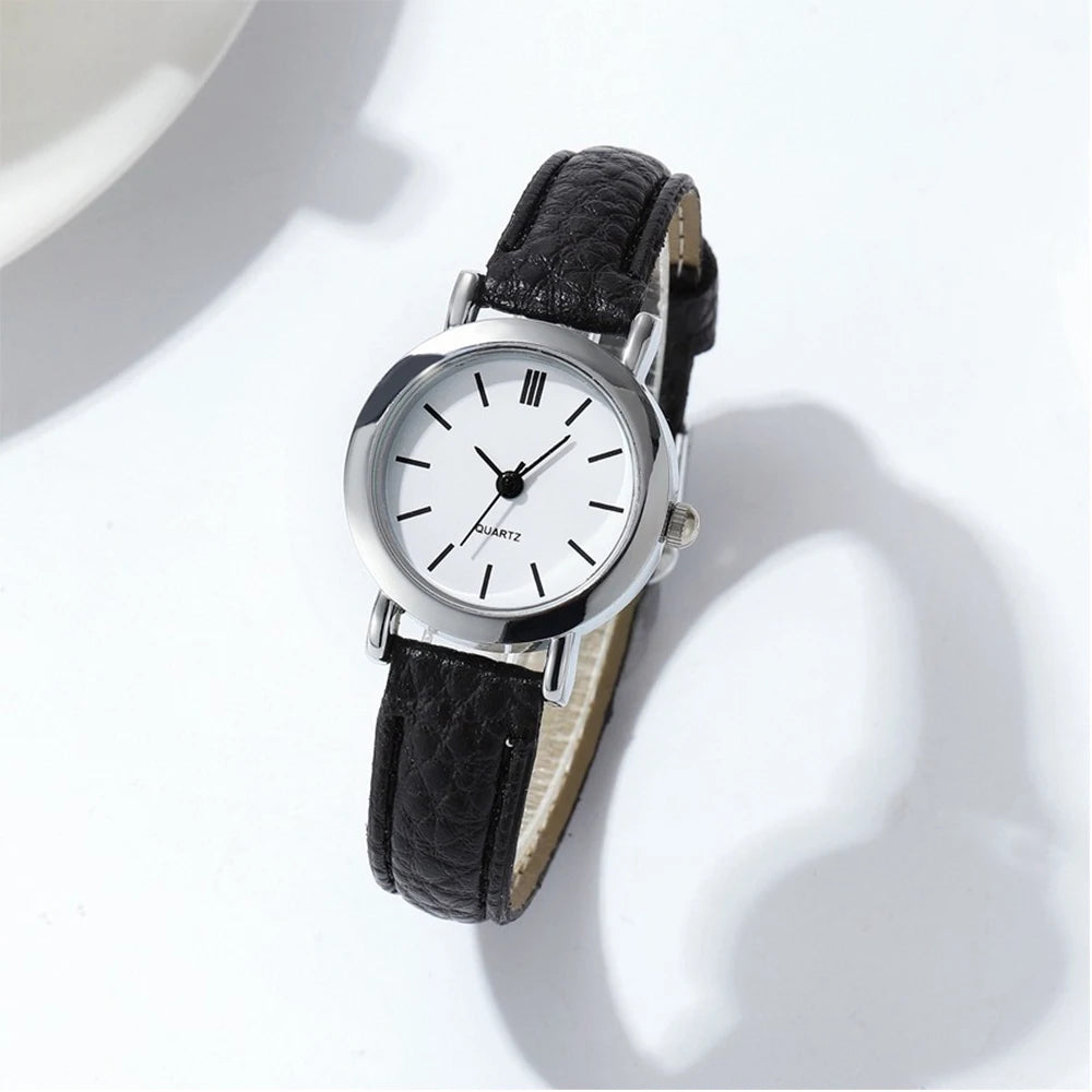 Minimalist Leather-Strap Watch
