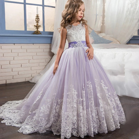 White Lace First Communion Dress