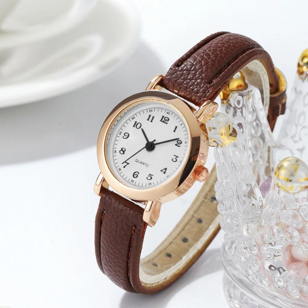 Minimalist Leather-Strap Watch