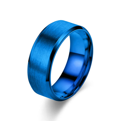 Brushed Steel Band Ring