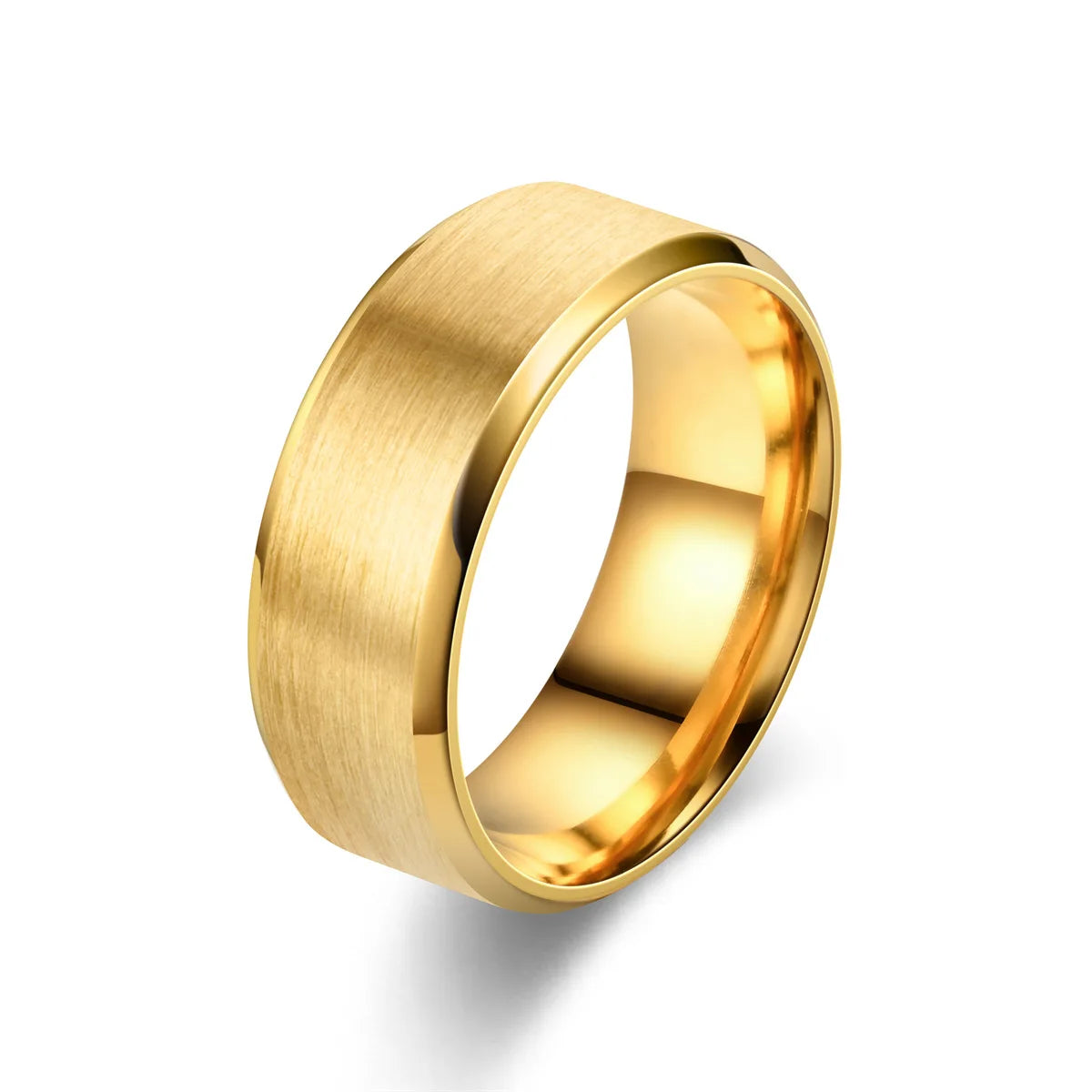 Brushed Steel Band Ring