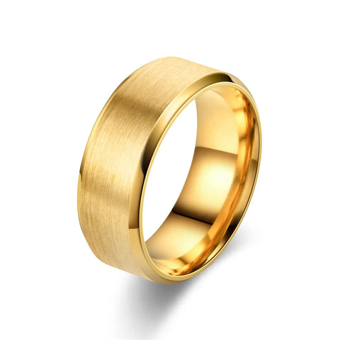 Brushed Steel Band Ring