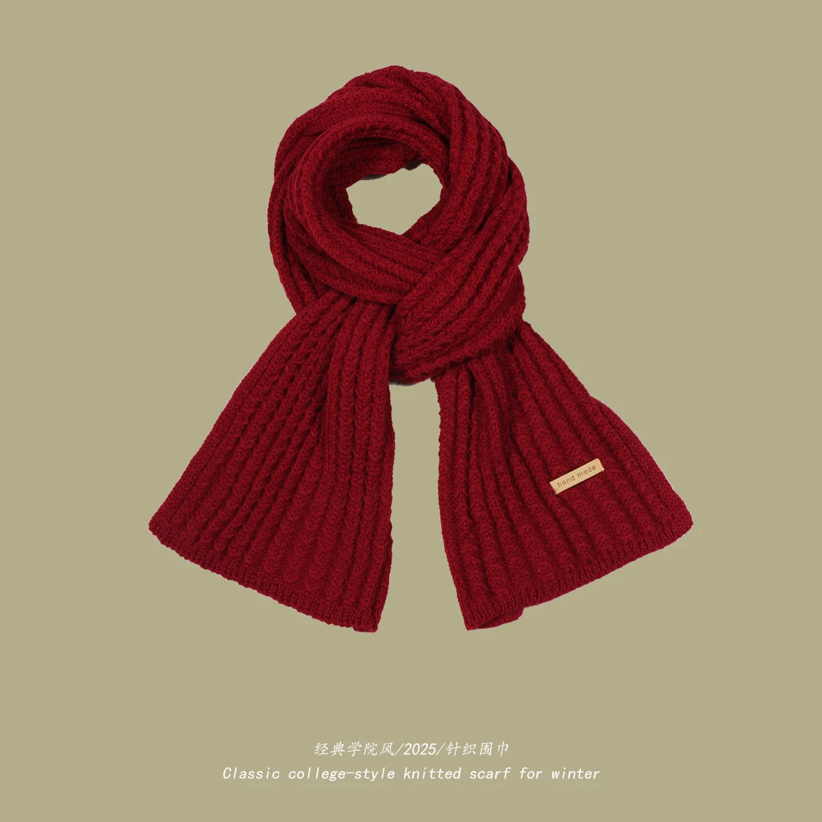 Chunky Rib-Knit Scarf
