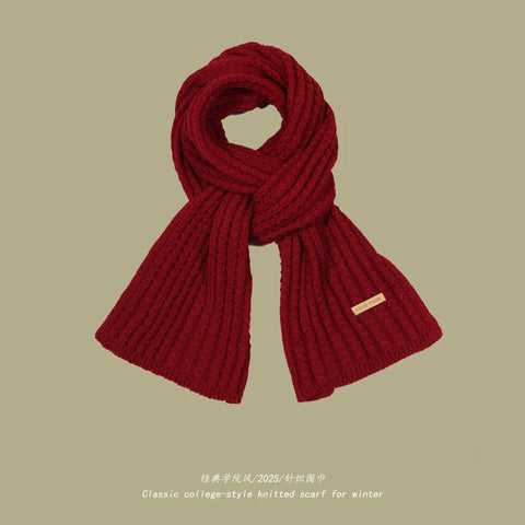 Chunky Rib-Knit Scarf