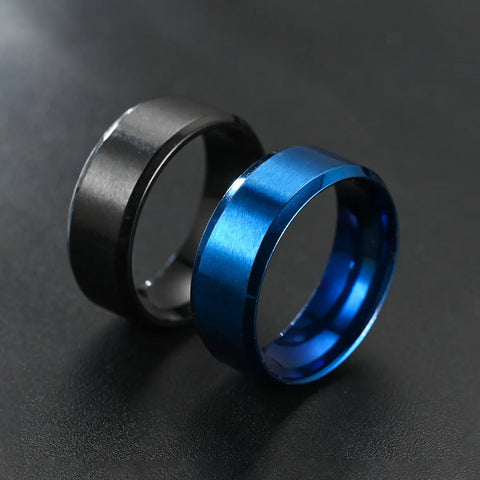 Brushed Steel Band Ring