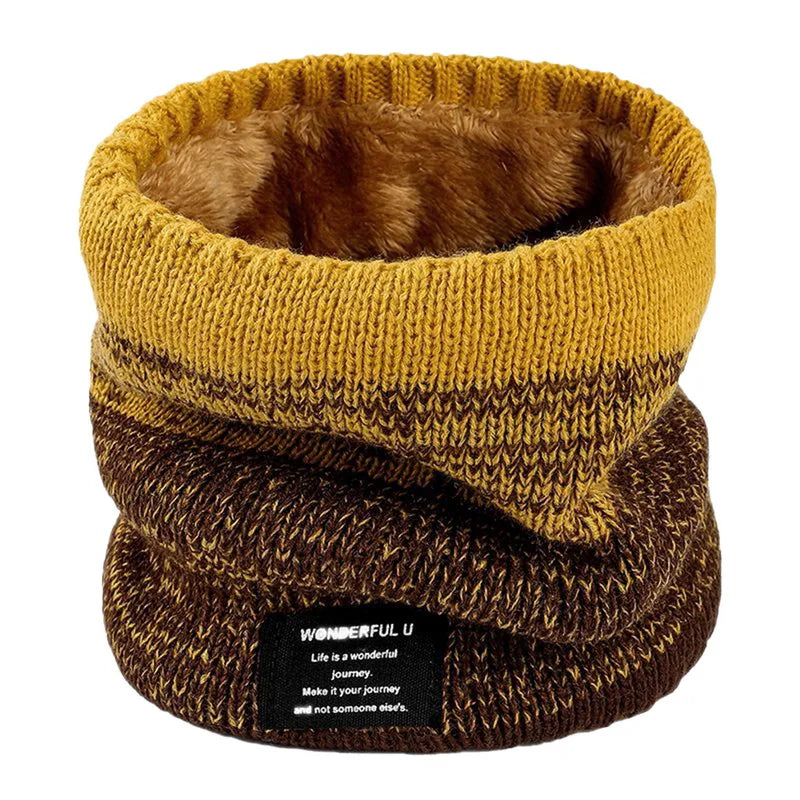 Fleece-Lined Knit Neck Warmer