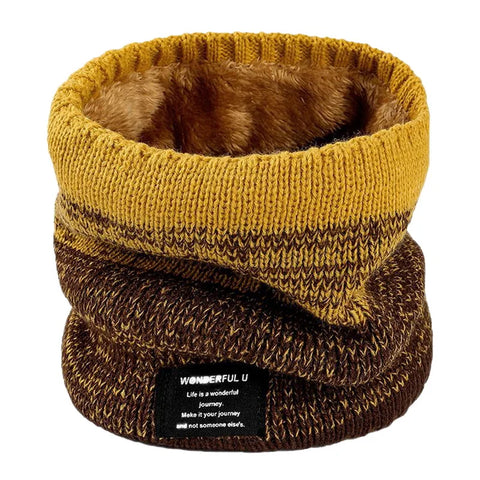Fleece-Lined Knit Neck Warmer