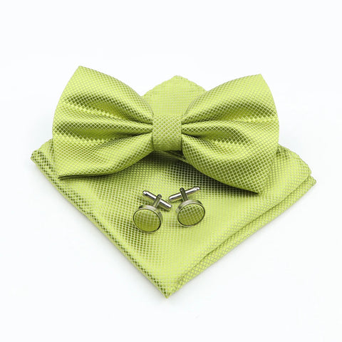 Bow Tie, Pocket Square & Cufflink Set