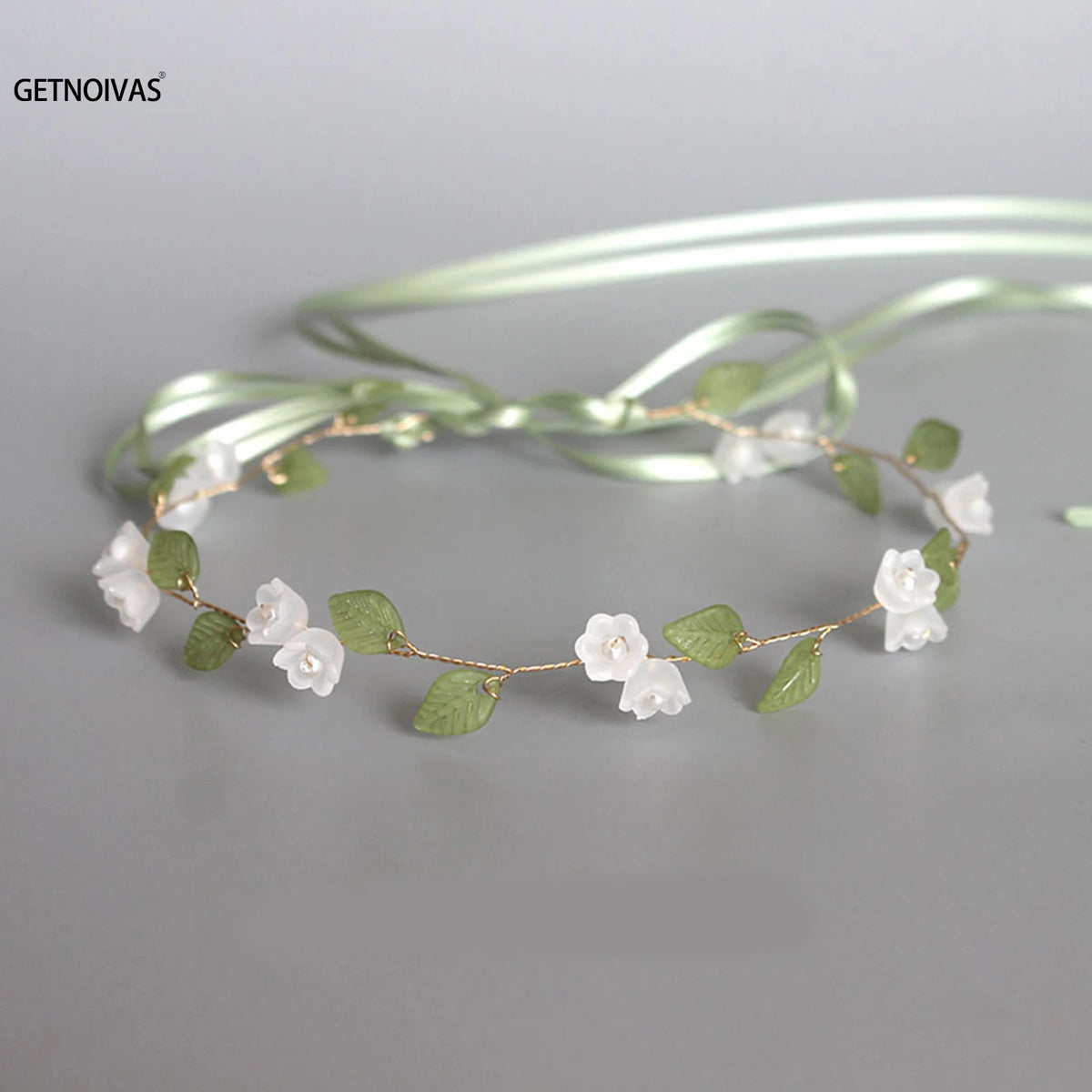 Girls' Floral Vine Ribbon Headband