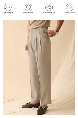 Relaxed Pleated Trousers