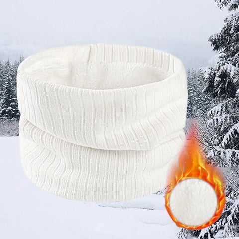 Fleece-Lined Knit Neck Warmer