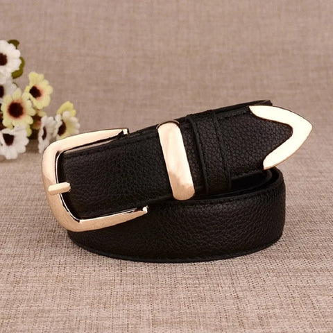 Classic Gold-Buckle Belt