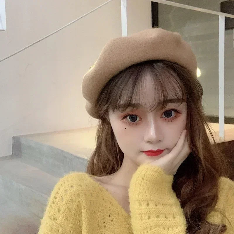 Wool-Blend French Beret