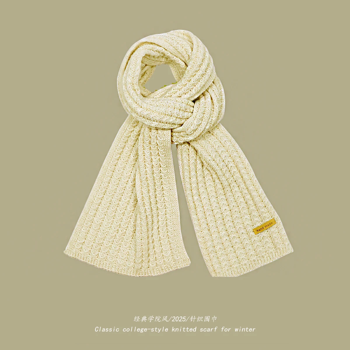 Chunky Rib-Knit Scarf