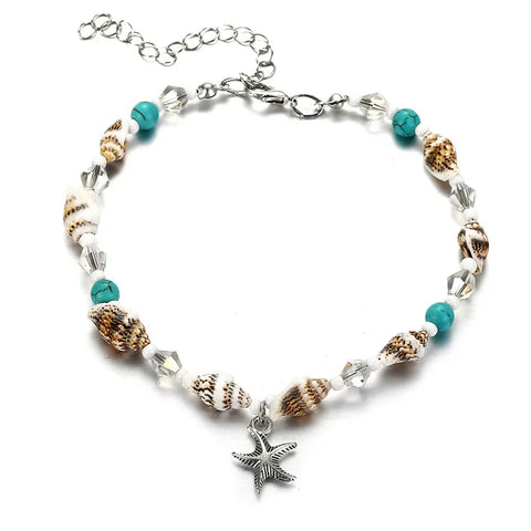 Starfish Beaded Anklet