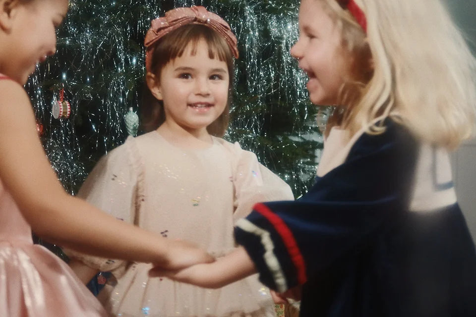 Girls' Velvet Holiday Party Dress