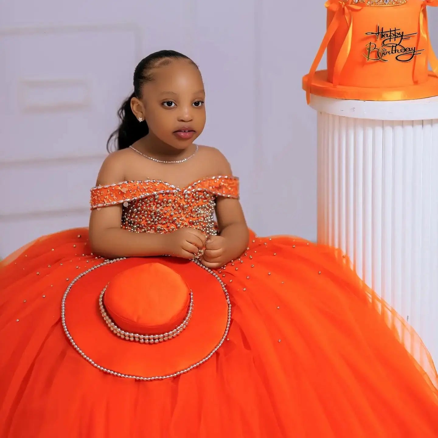 Crystal Tulle Pageant Ball Gown