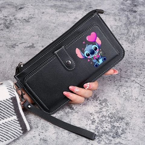 Disney Stitch Wallets for Women Anime Cartoon
