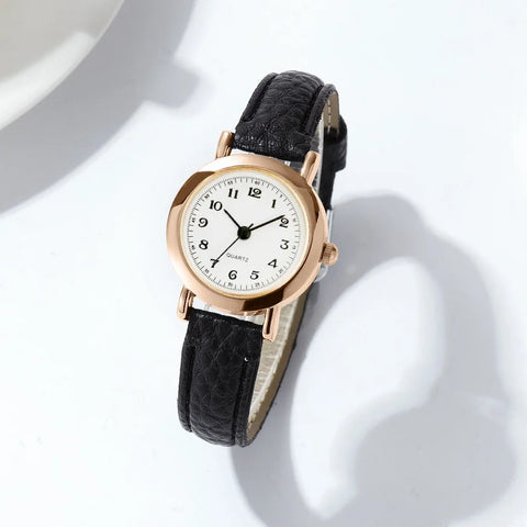 Minimalist Leather-Strap Watch