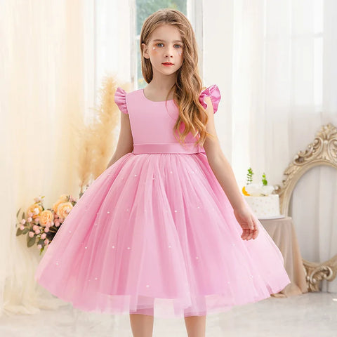 Tulle Party Dress with Big Back Bow