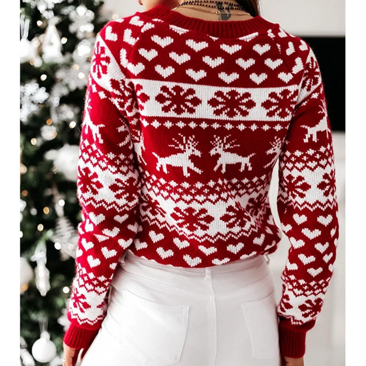 Women's Snowflake Christmas Sweater