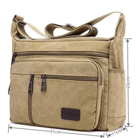Canvas Messenger Bag