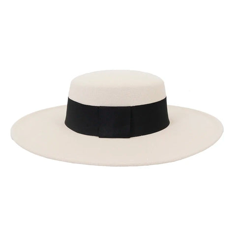 Wide-Brim Felt Hat