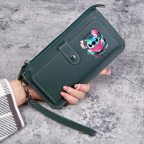 Disney Stitch Wallets for Women Anime Cartoon