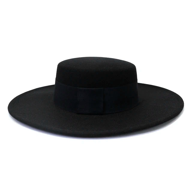 Wide-Brim Felt Hat
