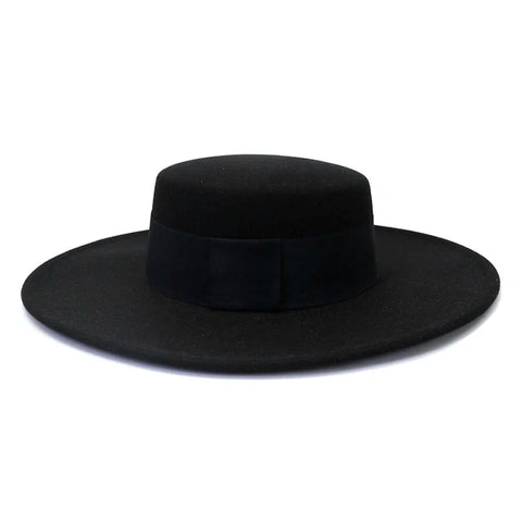 Wide-Brim Felt Hat