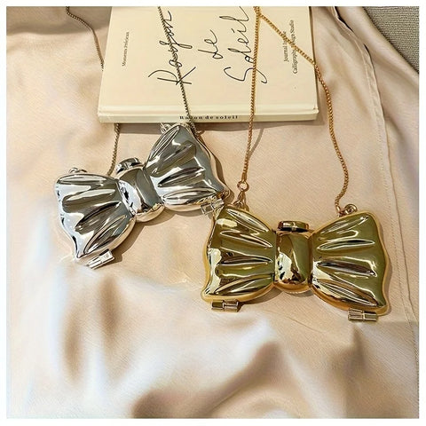 Gold Bow Evening Bag