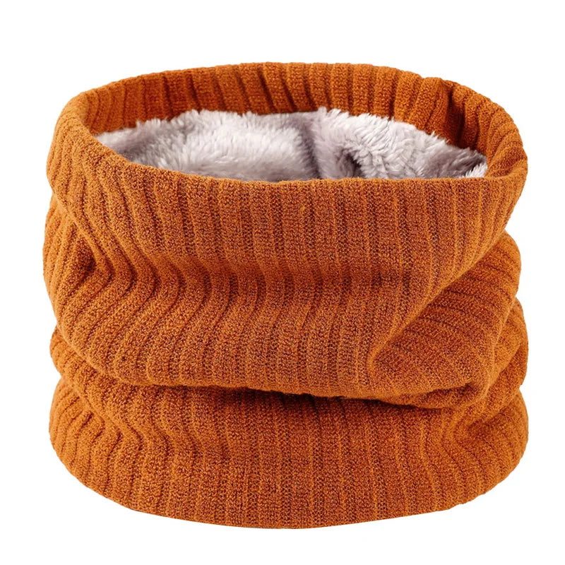 Fleece-Lined Knit Neck Warmer
