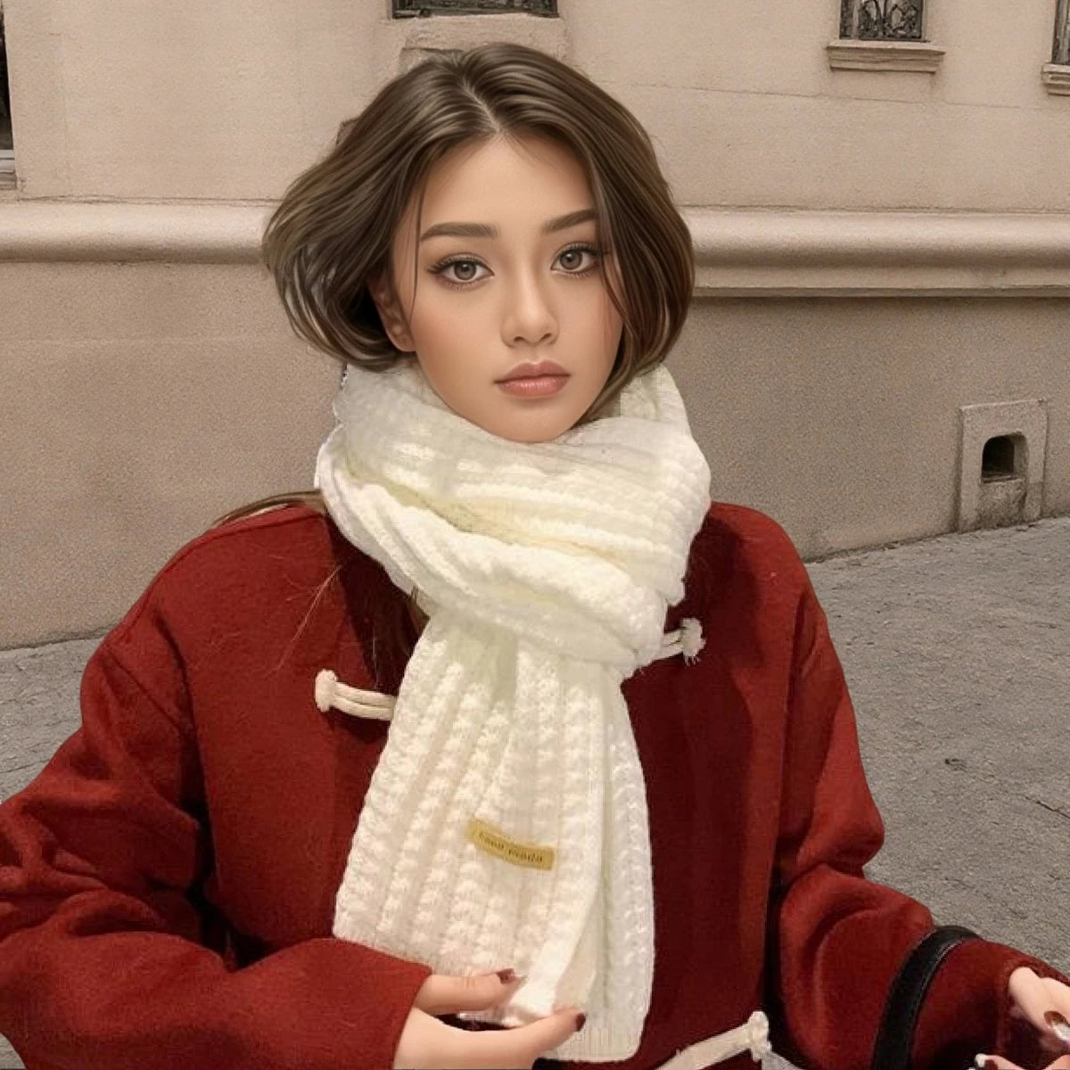 Chunky Rib-Knit Scarf