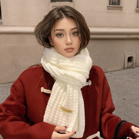 Chunky Rib-Knit Scarf