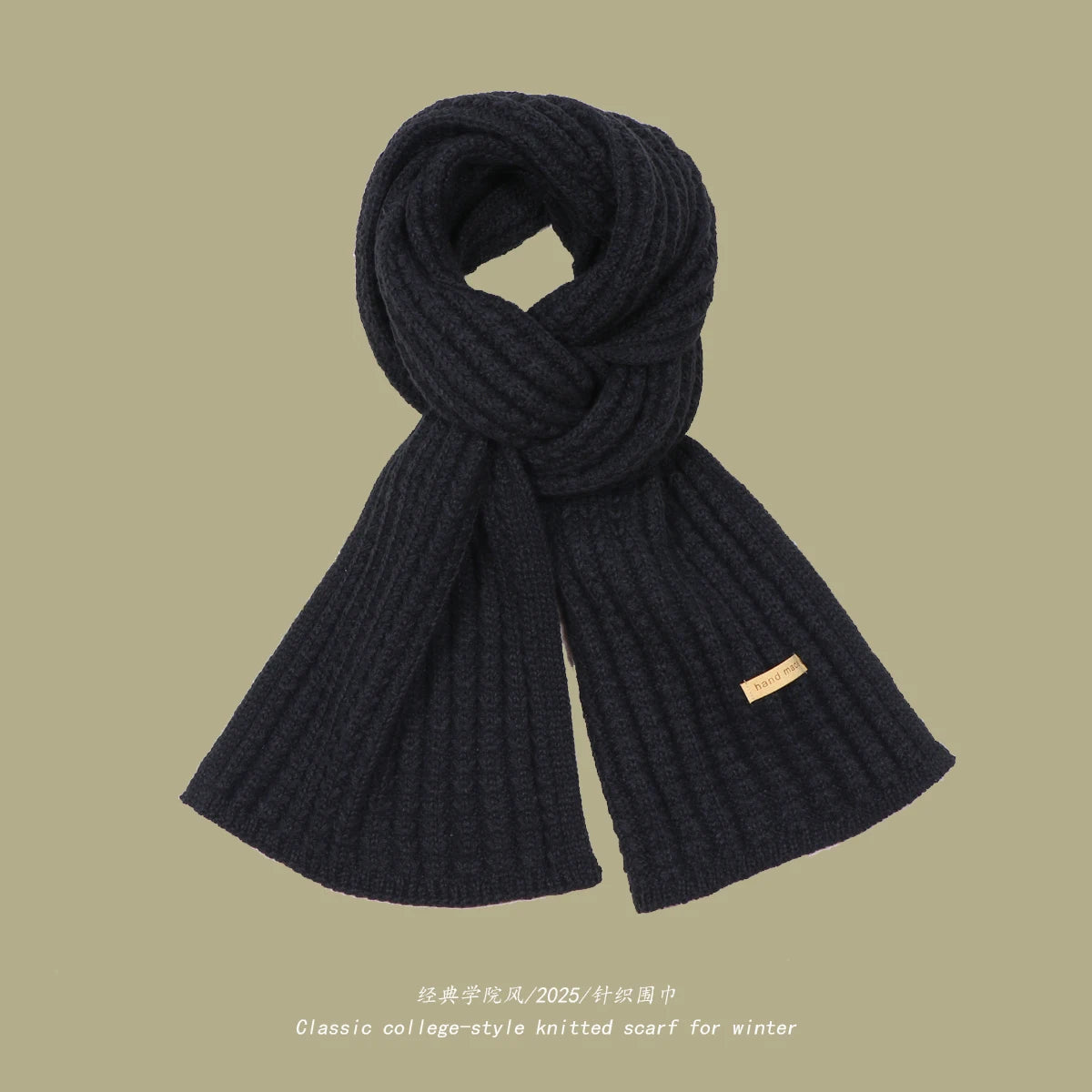 Chunky Rib-Knit Scarf